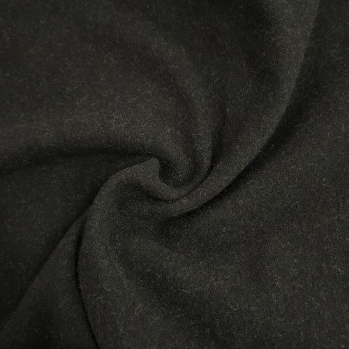 Lodenfleece Meterware, schwarz Lodenfleece Meterware, schwarz